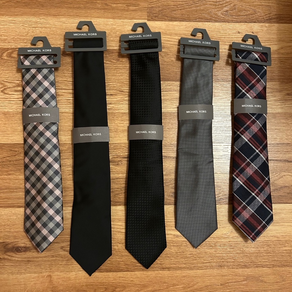 NEW Lot of 5 Michael Kors men’s ties
